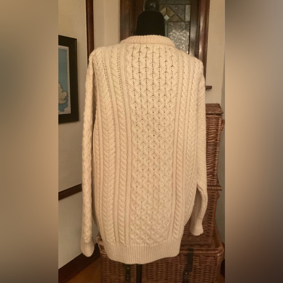 Vintage Wool Aran Cardigan - Picture 9 of 16